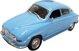 Metal Vehicles Toys 1:43 for Saab 96 V4 1970 Blue Vintage Small Scale Mini Alloy Car Model Favorite for Car Collectors Home Or Office Décor