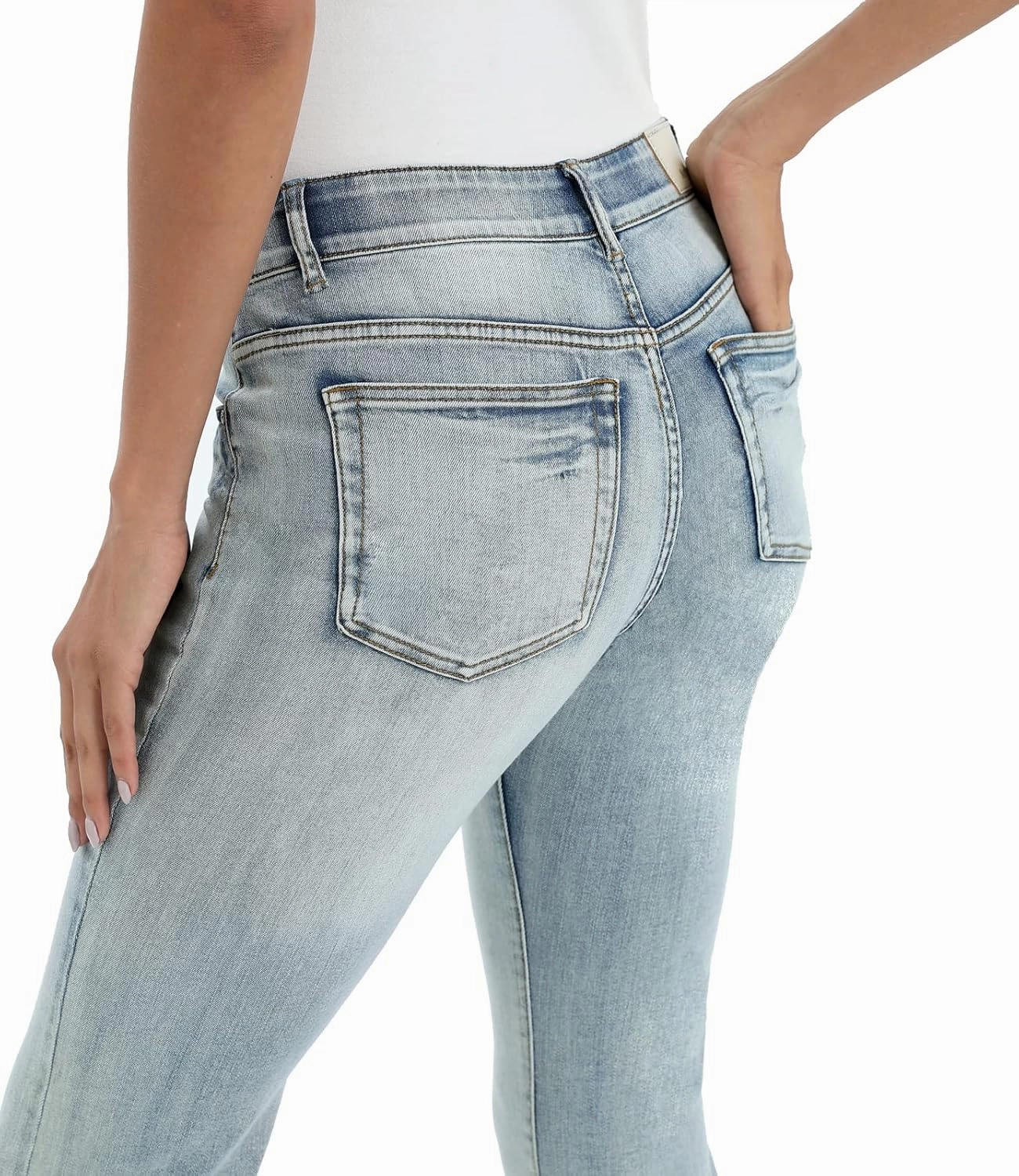 MetHera Women's Le Mel Classic Stretch Curvy Bootcut Jeans