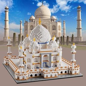 Micro Mini Blocks Architecture Taj Mahal Building Set Landmarks Collection Model Kits Idea Toys Present for Adults and Kids Age of 14  3950 PCS