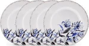 Mikasa Kaia Floral Bone China Salad Plates, Set of 4, 9 Inch