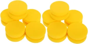 Mikinona Versatile Car Sponges 10pcs Round Painting Sponges for Car Wash Car Detailing Sponge Easy to Store Vibrant Colors