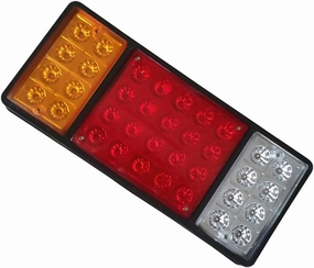 Mikinona 36 Led Trailer Tail Light Set for Truck Trailer Snowmobile Boat Boat Signal Truck Turn Snowmobile Vehicle Brake Car Signal Lights 24v 2pcs