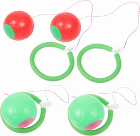 Milisten 4 Pcs Large Bouncy Balls for Boys and Girls Jump Ball Toys Handle Boys and Girls Fitness Equipment for Birthday Children's Day Random