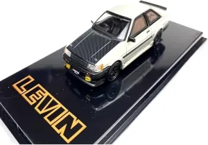 Mini Cars Replica 1:64 for Toyota Corolla Levin AE86 Coupe Alloy Car Model Red Silver Study Room Display Placement Race Car Birthday Party Decorations(Silver)