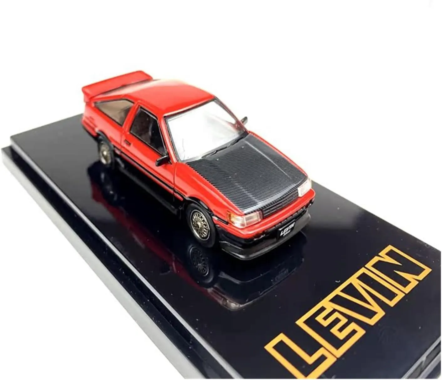 Mini Cars Replica 1:64 for Toyota Corolla Levin AE86 Coupe Alloy Car Model Red Silver Study Room Display Placement Race Car Birthday Party Decorations(Silver)