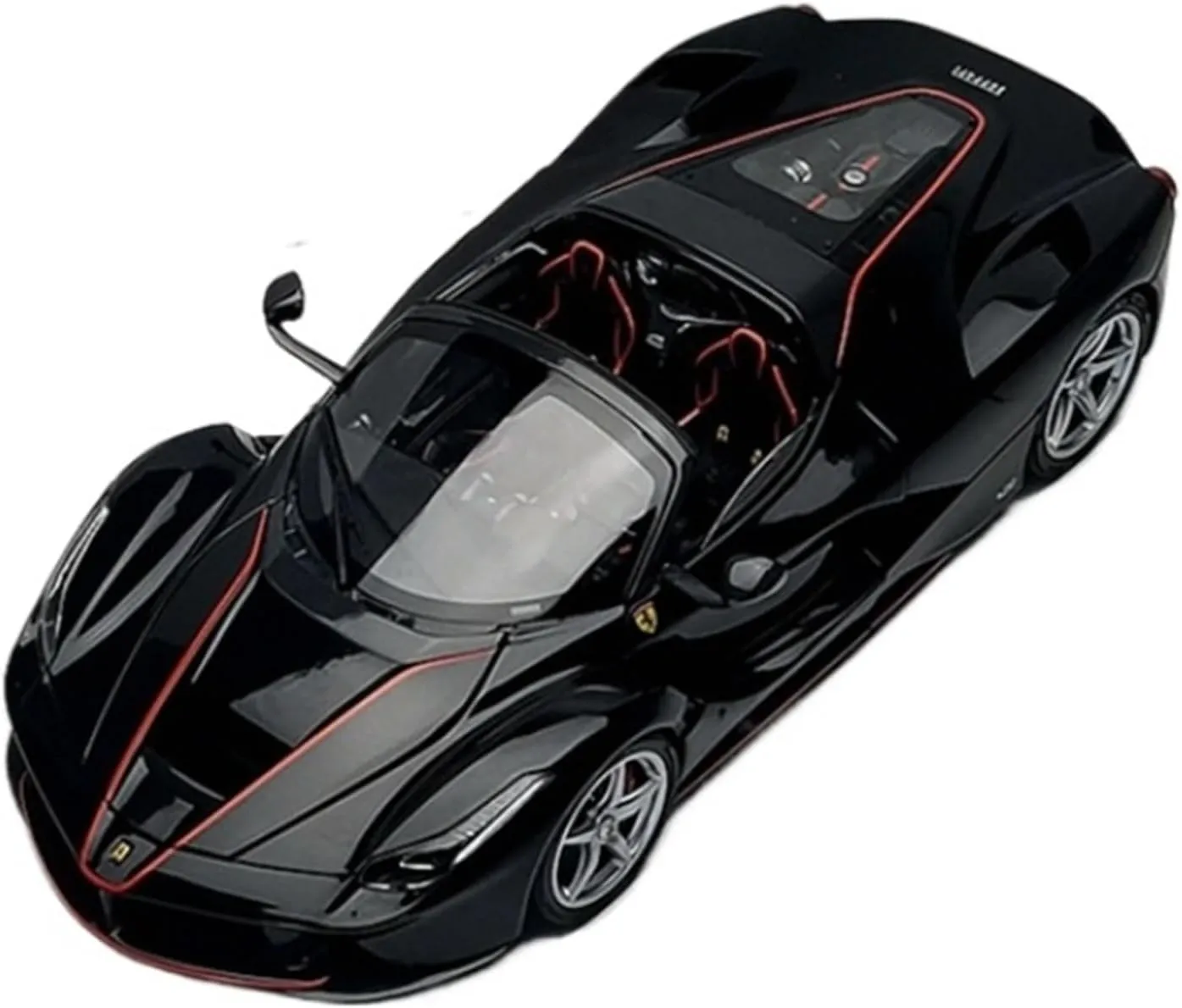 Miniature Models 1:18 Scale for Ferrari LaFerrari Black Alloy Car Models Static Collection Ornaments Car Ornaments
