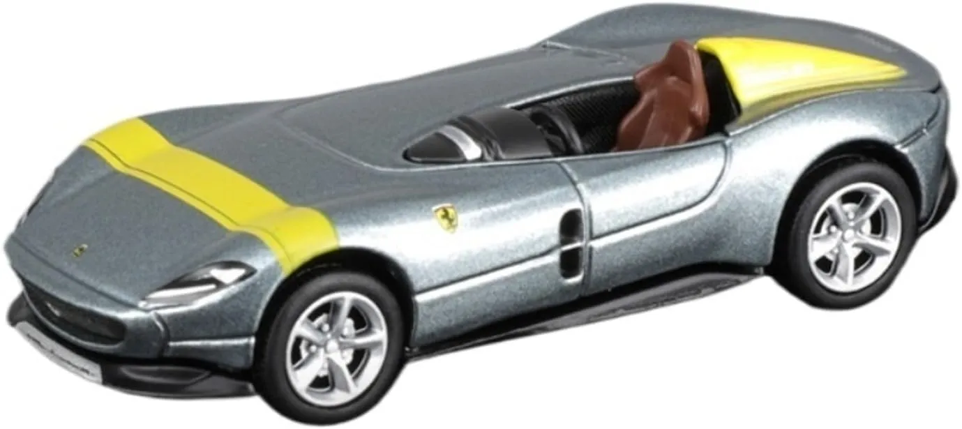 Miniature Models 1:64 Scale for Lally Monza SP1 Silver Alloy Sports Car Model Static Ornaments Car Ornaments