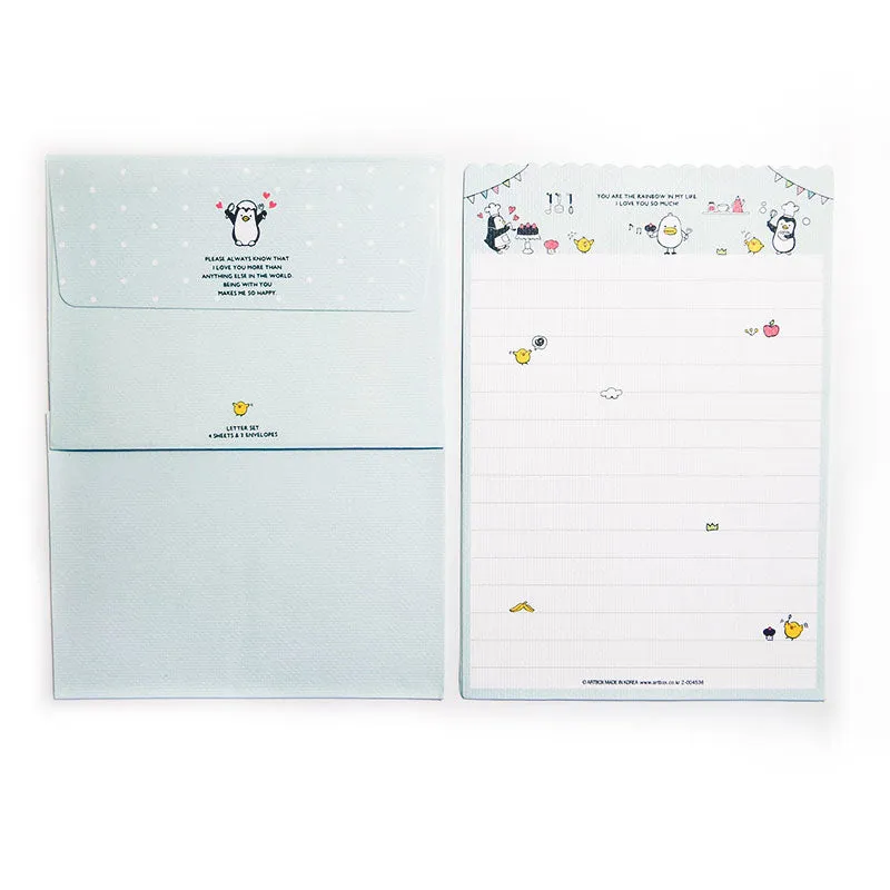 Miniature Penguin Letter Writing Set by Artbox