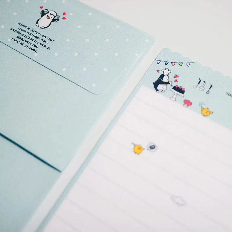 Miniature Penguin Letter Writing Set by Artbox