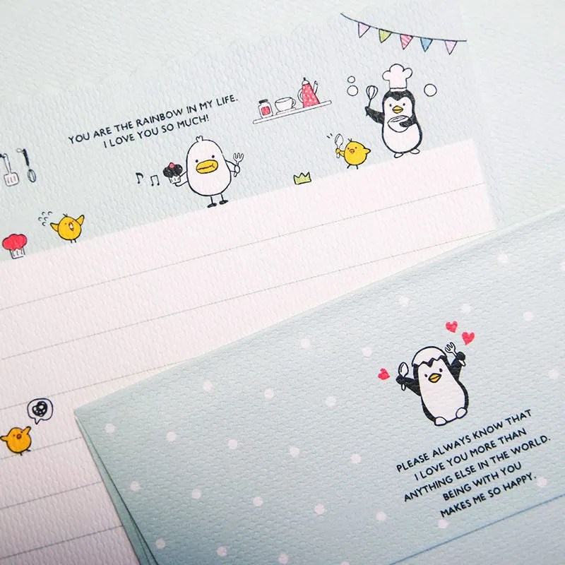Miniature Penguin Letter Writing Set by Artbox