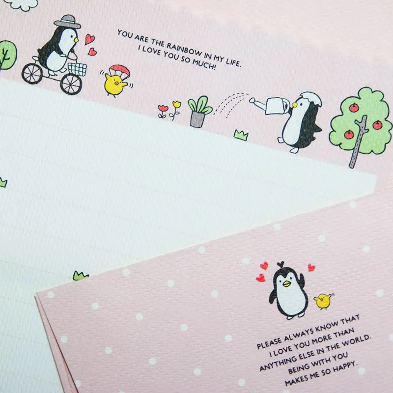 Miniature Penguin Letter Writing Set by Artbox