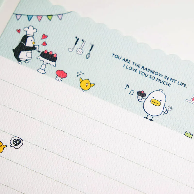 Miniature Penguin Letter Writing Set by Artbox