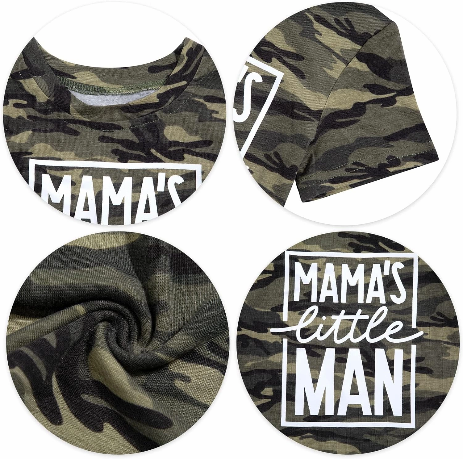 Mom and Son Matching Outfits Mama and Mama's Litter Man Print Shirts Cute Mom and Son Mothers Gifts