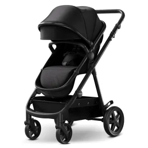 Mompush Meteor2 Baby Stroller 2-in-1 with Bassinet Mode, Compatible with Infant Car Seat Adapter Included, Full-Size Bassinet Strollers for Family Outings
