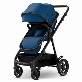 Mompush Meteor2 Baby Stroller 2-in-1 with Bassinet Mode, Compatible with Infant Car Seat Adapter Included, Full-Size Bassinet Strollers for Family Outings