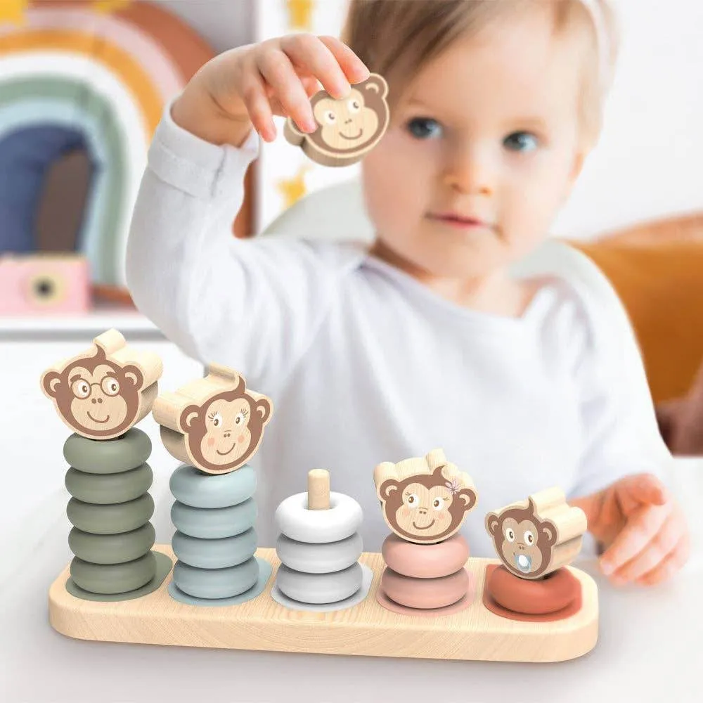 Monkey Family Stacker - Activity Toy