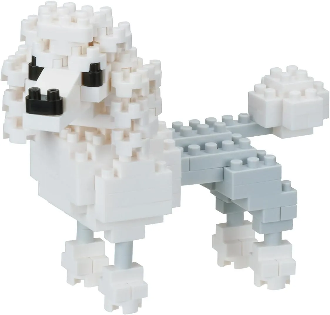 Nanoblock Poodle Building Kit, White