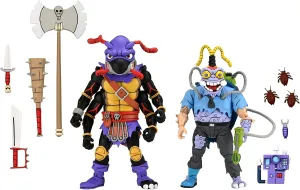 NECA Teenage Mutant Ninja Turtles 7" Scale Antrax & Scumbug Collectible Action Figures Set