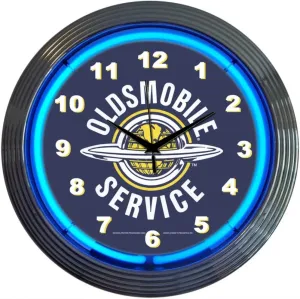 Neonetics Cars and Motorcycles Oldsmobile Service Neon Wall Clock, 15-Inch
