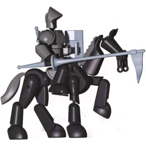 New in box! Stikfas AFK 6 Omega Male Armoured Knight w/Stallion! Comes with 2 figures - Horse and Rider! Ages 8 