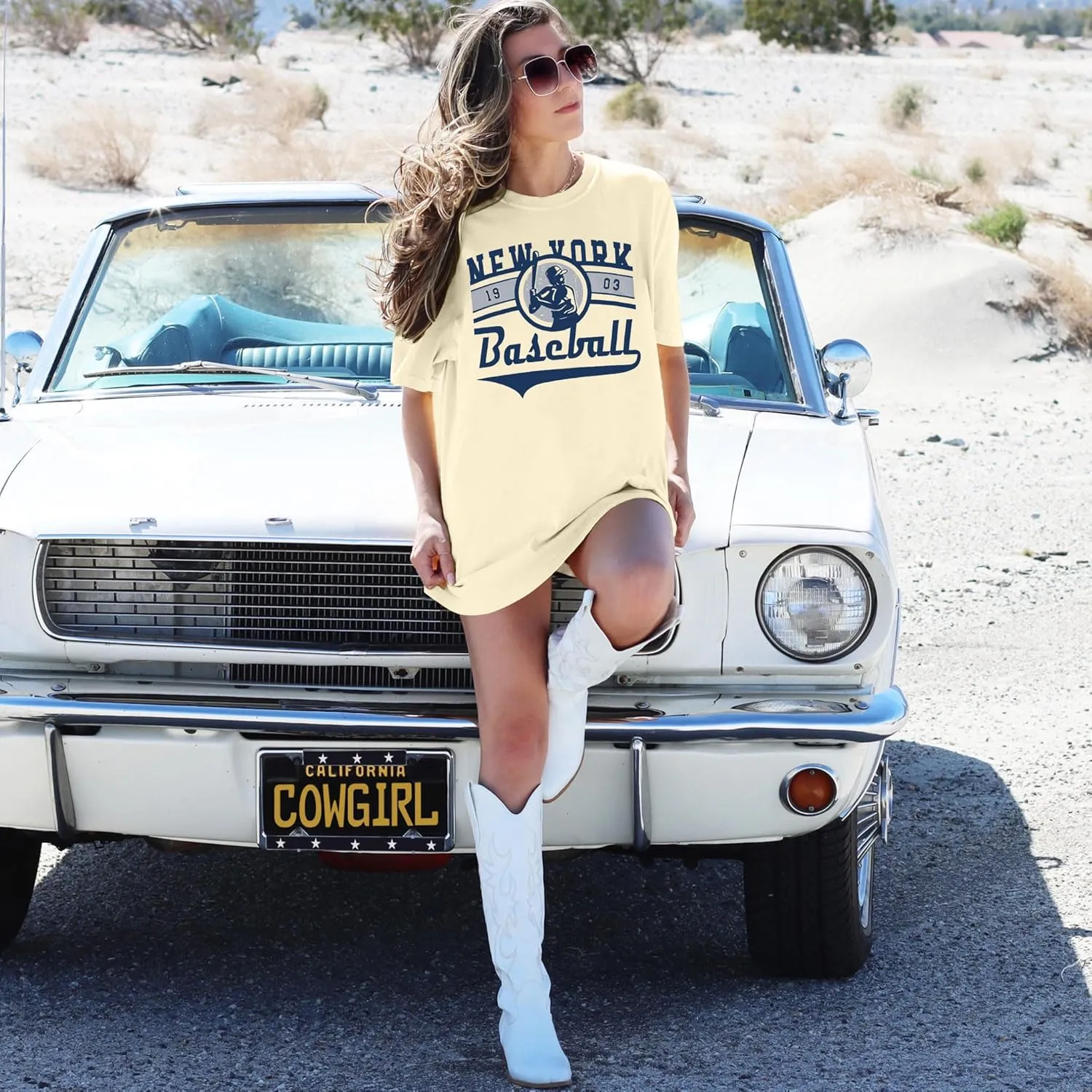 New York Baseball Shirt : Women Oversized Baseball Shirts Baseball Graphic Short Sleeve Tee Tops