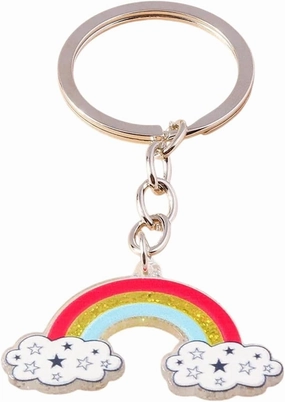 New 2026 Unisex Fashion Colorful Rainbow Keychains For Car Key Souvenir Gifts Women Men Handbag Purse Hanging Keyrings Diy Accessories Decoration Jewelry Luxury Trendy And