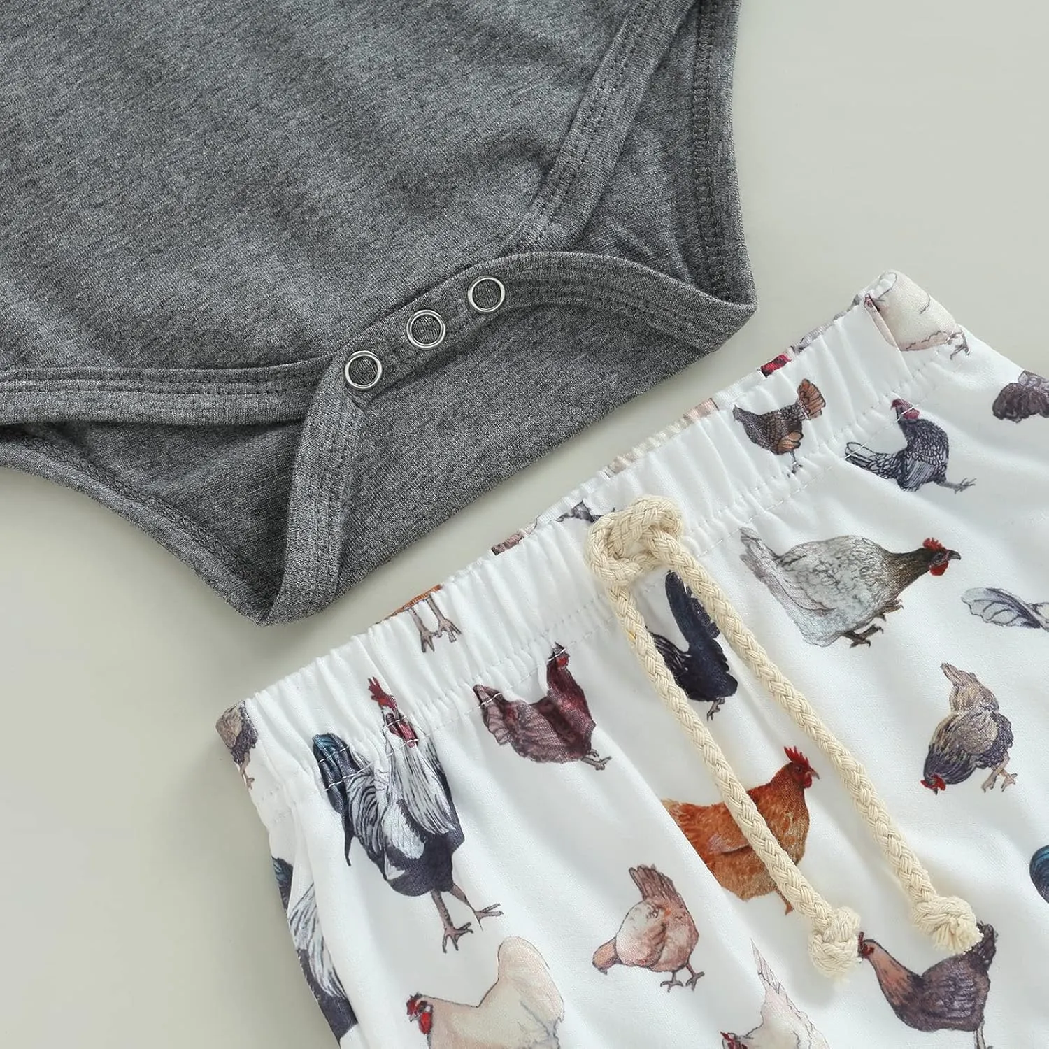 Newborn Baby Boy Farm Outfits Letter Print Romper   Pants   Hat 3PCS Cute Infant Boy's Clothes Set