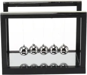 Newton Cradle Balance Balls, Stainless Steel Swing Balls, Physics Learning Desk Toy for Office, Bedroom, Living Room