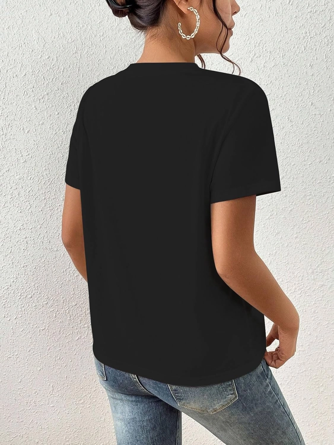 Nicetage Women Vintage Space Shuttle Graphic T-Shirt NASA Letter Print Shirt Casual Tee Tops