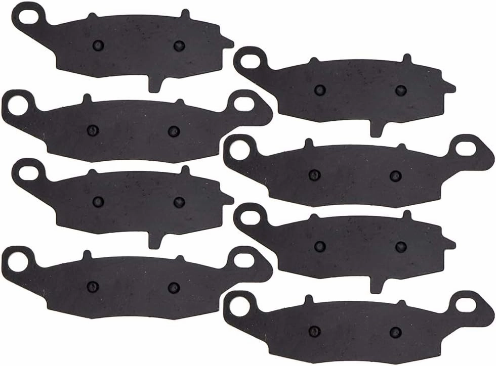 NICHE Brake Pad Set for Kawasaki Vulcan 800 900 Suzuki 43082-1264 59102-33880 Front/Rear Organic 4 Pack