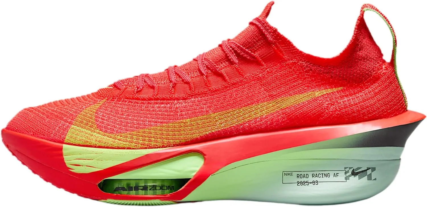 Nike Alphafly 3 Men's Road Racing Shoes (FD8311-600, Bright Crimson/Lime Blast/Mint Foam/Cave Purple)