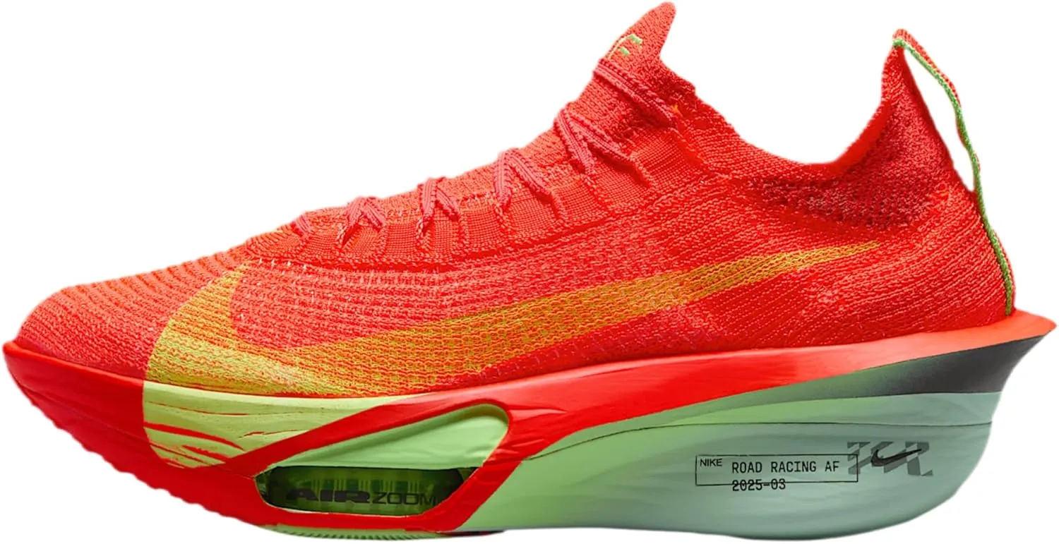 Nike Alphafly 3 Women's Road Racing Shoes (FD8315-600, Bright Crimson/Lime Blast/Mint Foam/Cave Purple)