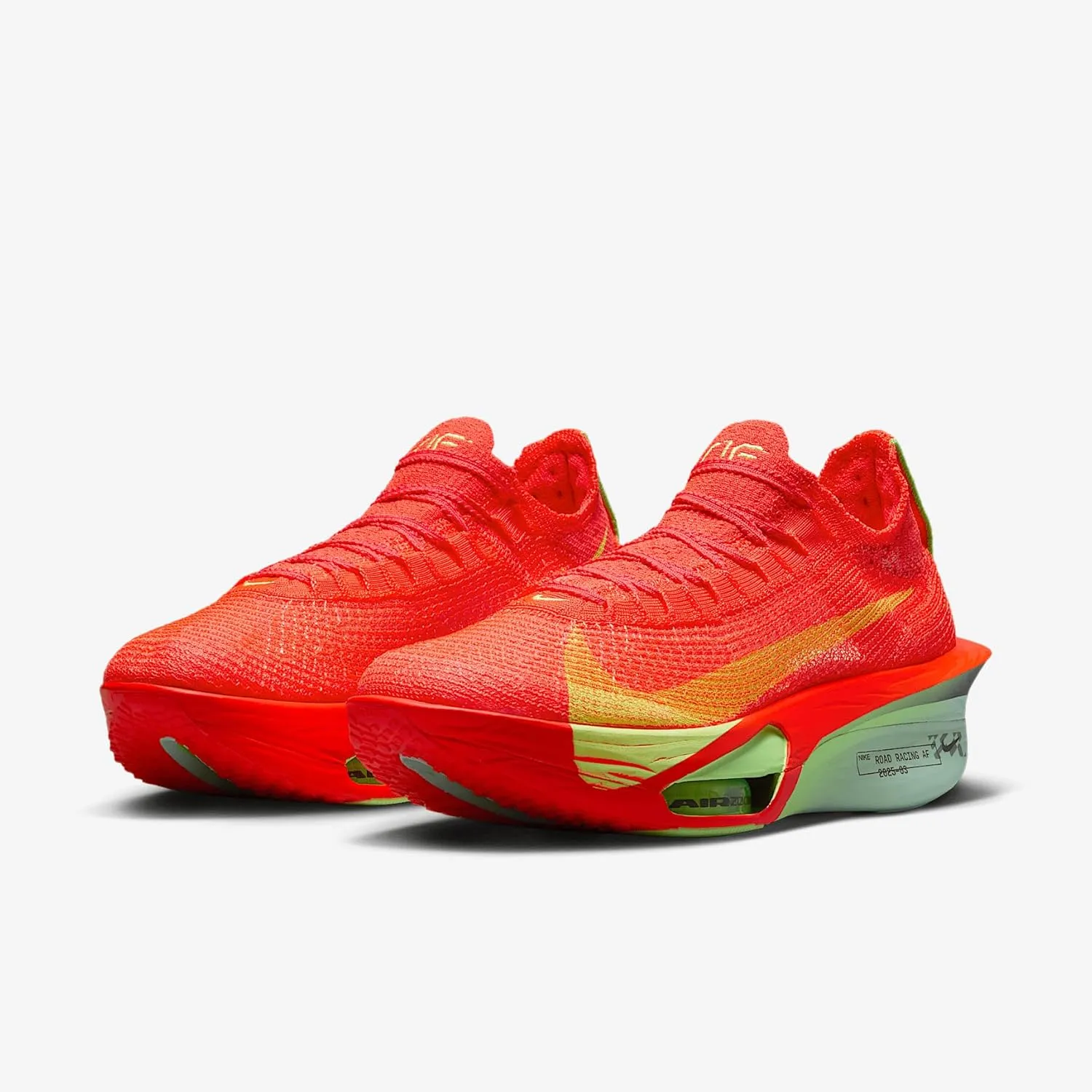 Nike Alphafly 3 Women's Road Racing Shoes (FD8315-600, Bright Crimson/Lime Blast/Mint Foam/Cave Purple)