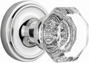 Nostalgic Warehouse Classic Rosette Waldorf Octagonal Round Door Knob
