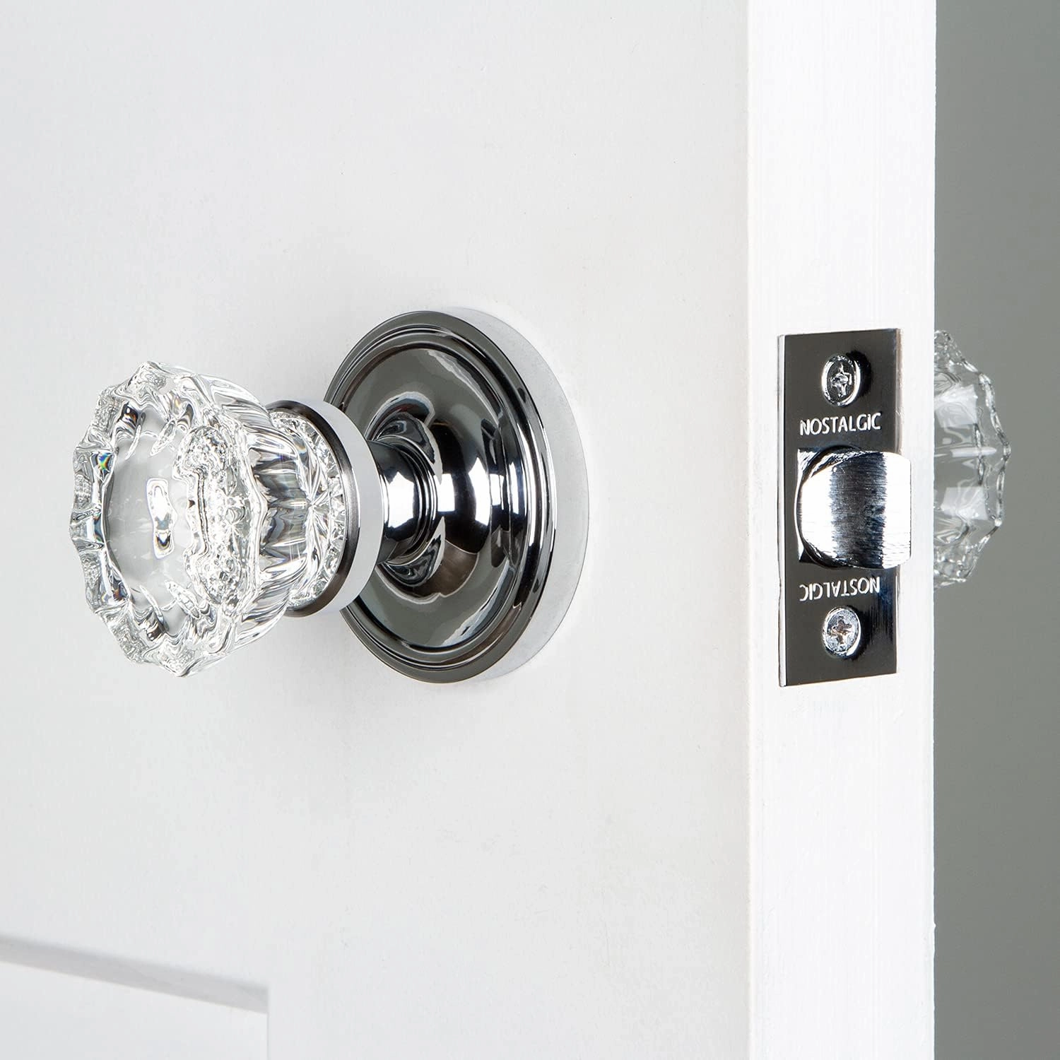 Nostalgic Warehouse Classic Rosette with Crystal Door Knob