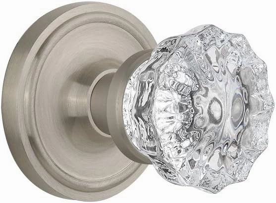 Nostalgic Warehouse Classic Rosette with Crystal Door Knob