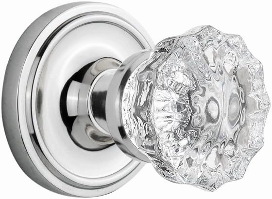 Nostalgic Warehouse Classic Rosette with Crystal Door Knob