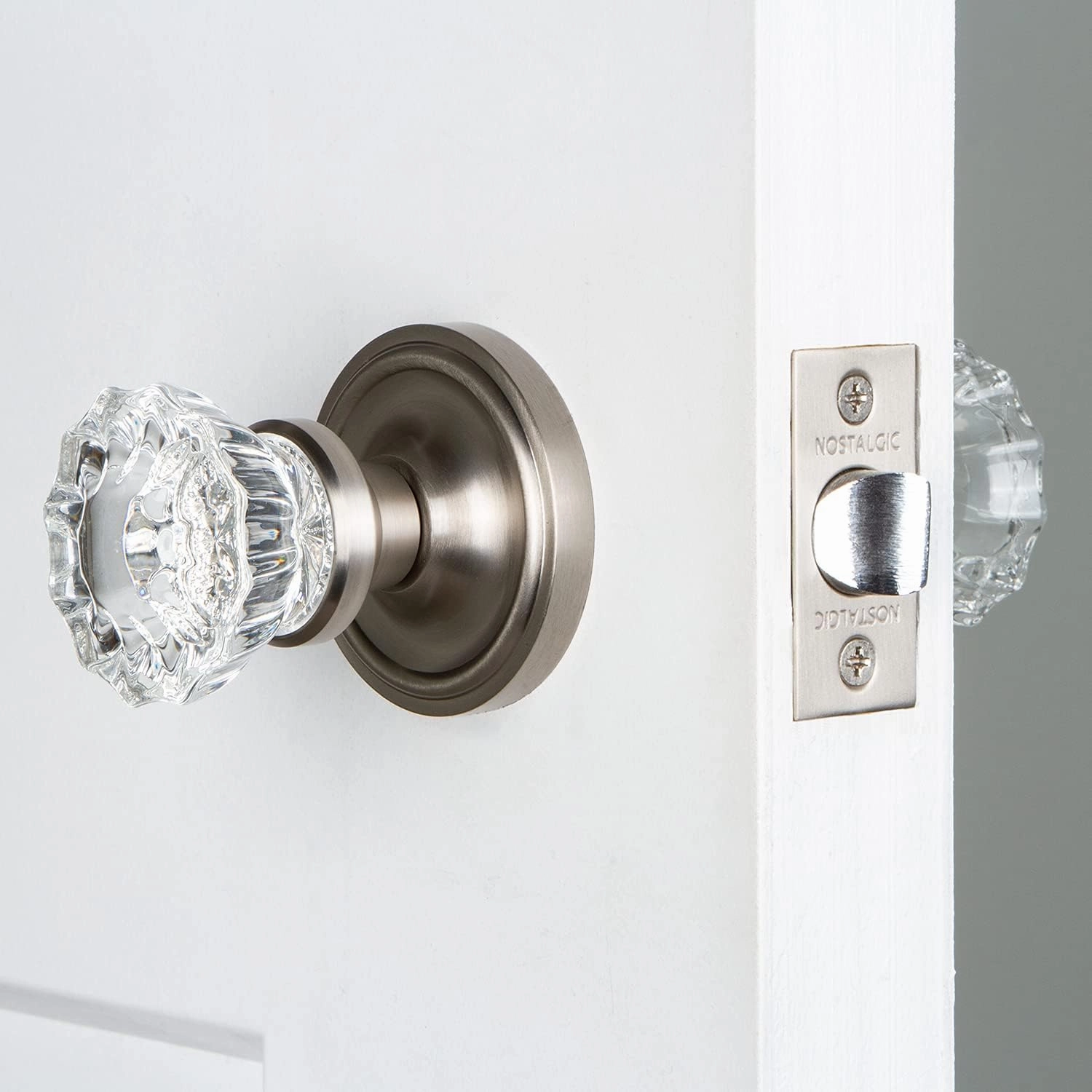 Nostalgic Warehouse Classic Rosette with Crystal Door Knob