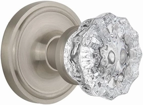 Nostalgic Warehouse Classic Rosette with Crystal Door Knob