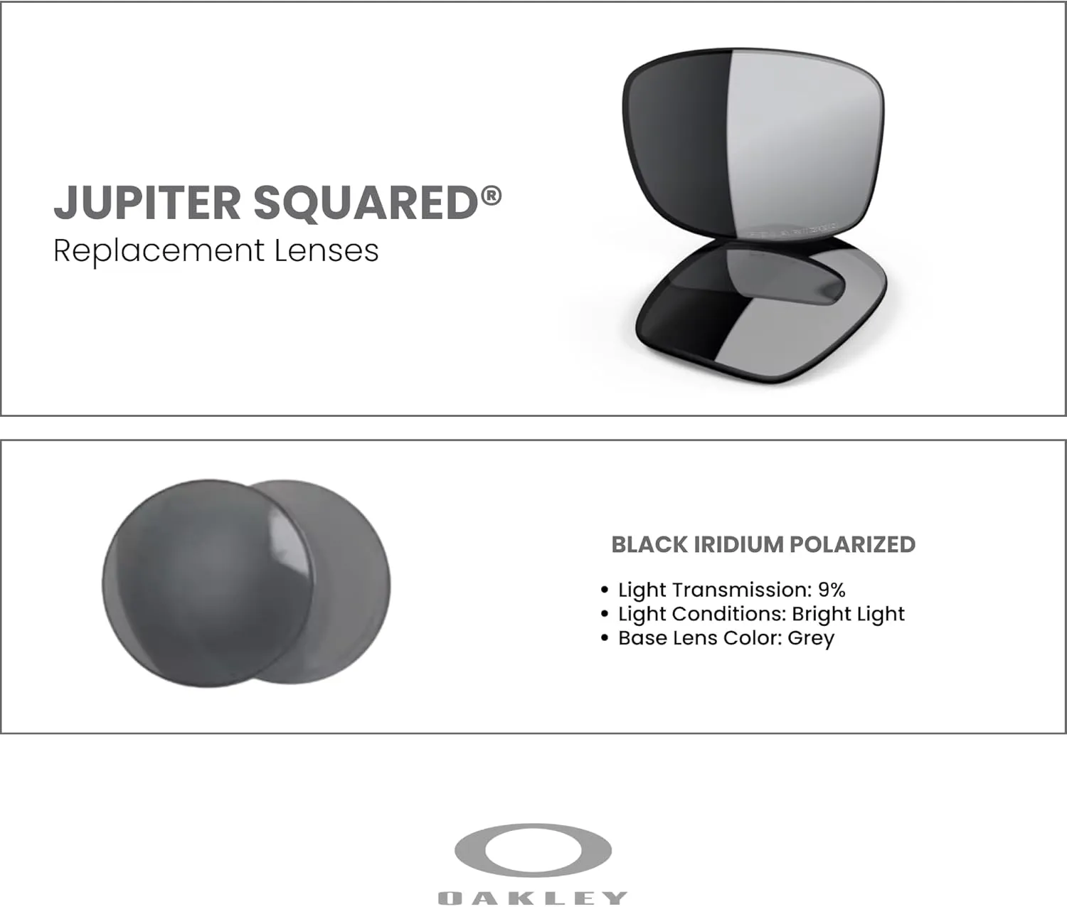 Oakley Original Jupiter Squared Replacement Lenses BUNDLE Bag  BUNDLE with Designer iWear Kit