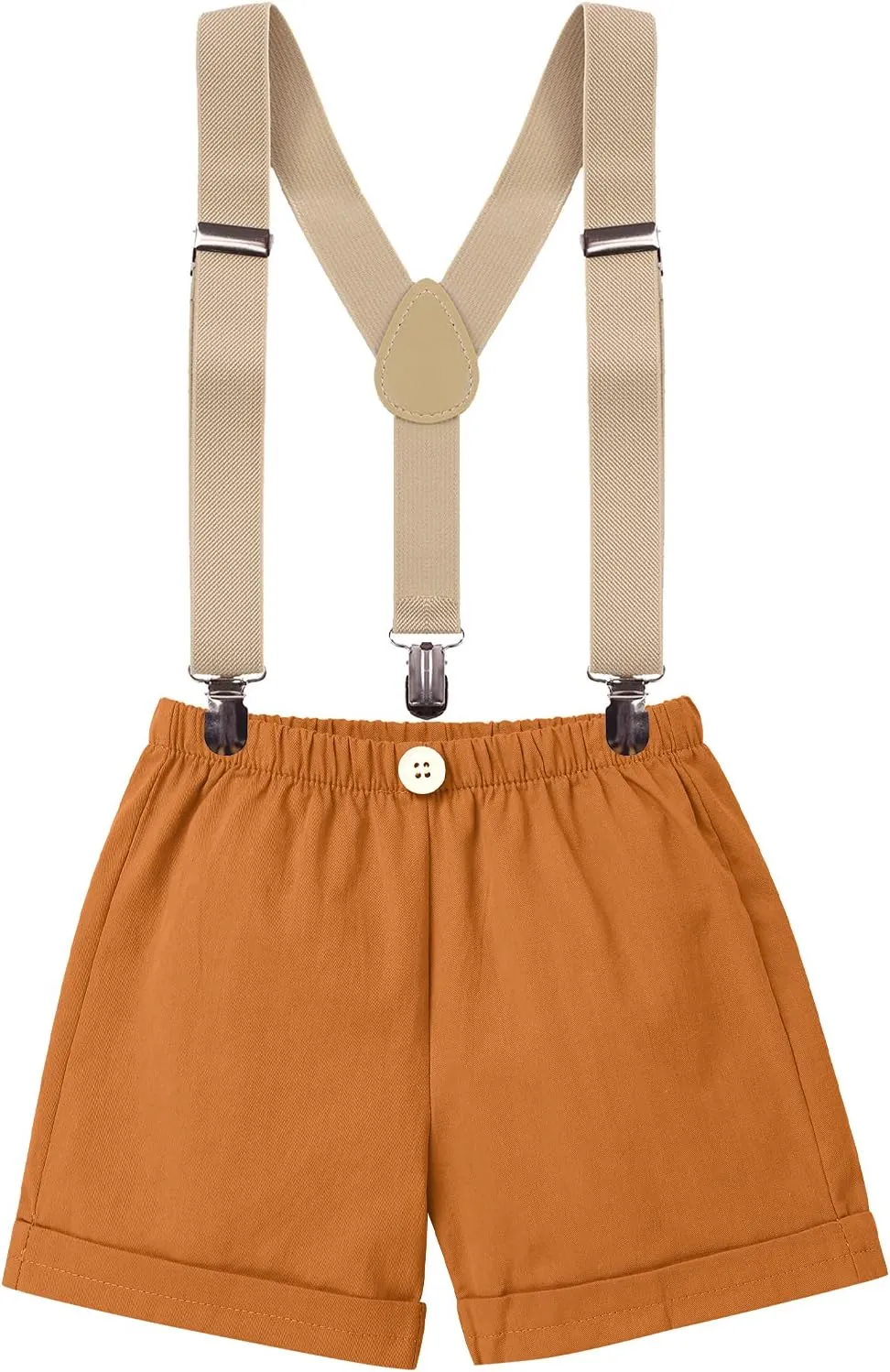 ODASDO Baby Boy Jungle Safari Theme 1st 2nd Birthday Cake Smash Outfit Romper T-shirt Shorts Suspenders Headband Set