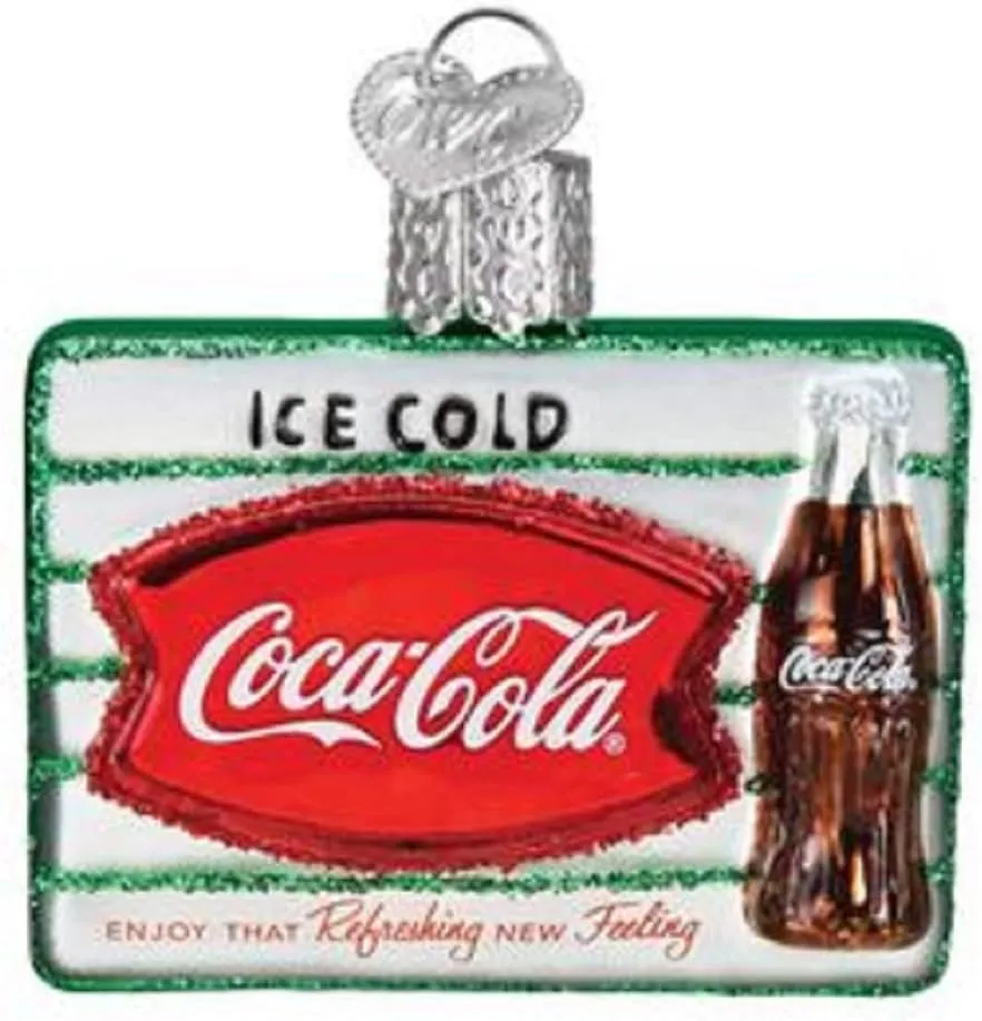 Old World Christmas Ornaments Coca-Cola Mini Diner Set Glass Blown Ornaments for Christmas Tree