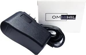 Omnihil 8 Feet AC/DC Power Adapter Compatible with Alesis SR16 | Classic 24-bit Stereo Electronic Drum MAC Hine