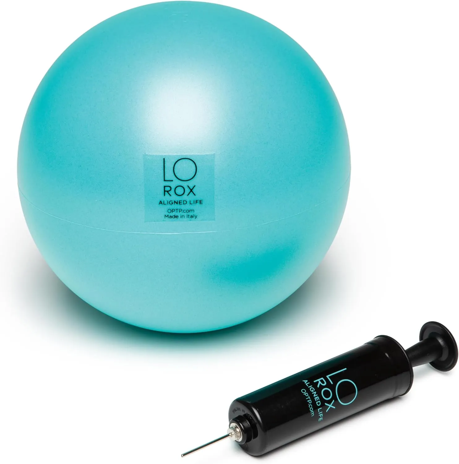OPTP LO ROX Aligned Life Body Sphere with Pump - Inflatable Small Pilates Ball with Pump for Exercise, Massage, and Core Workouts — from Lauren Roxburgh