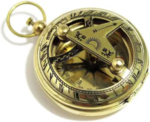 Orca INTERNATIONAL CO.Antique Nautical Directional Magnetic Sundial Brass Compass, Best Gift for Him
