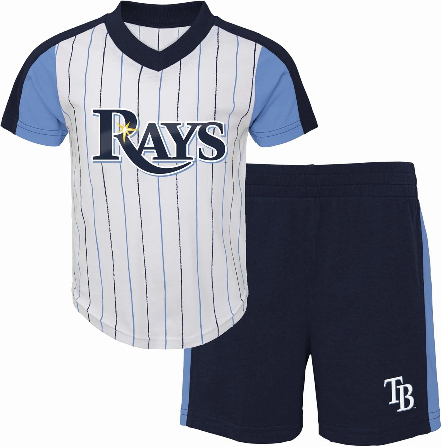 Outerstuff MLB Toddler 2-4 The Line Up Official 2 Piece Short Sleeve T-Shirt & Shorts Set