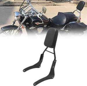 Passenger Sissy Bar Rear Backrest Pad for Kawasaki Vulcan 900 VN900 Classic Custom LT SE 1996-2023, Black
