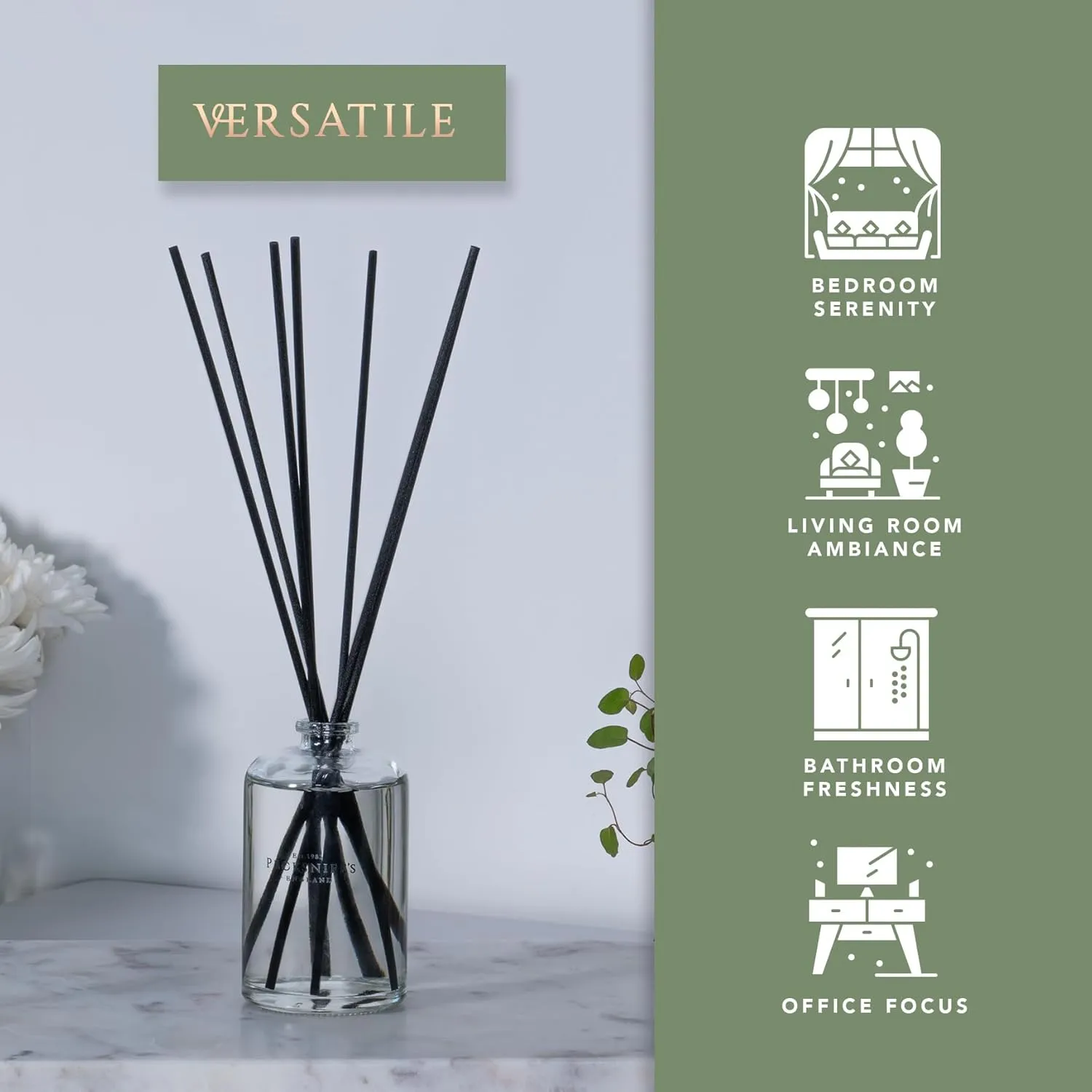 Pecksniff's Classic Reed Diffuser Set | Grapefruit & Citron Scent, Fresh and Zesty Fragrance Reed Diffusers for Home Office Decor | 200ml/ 6.7 fl oz