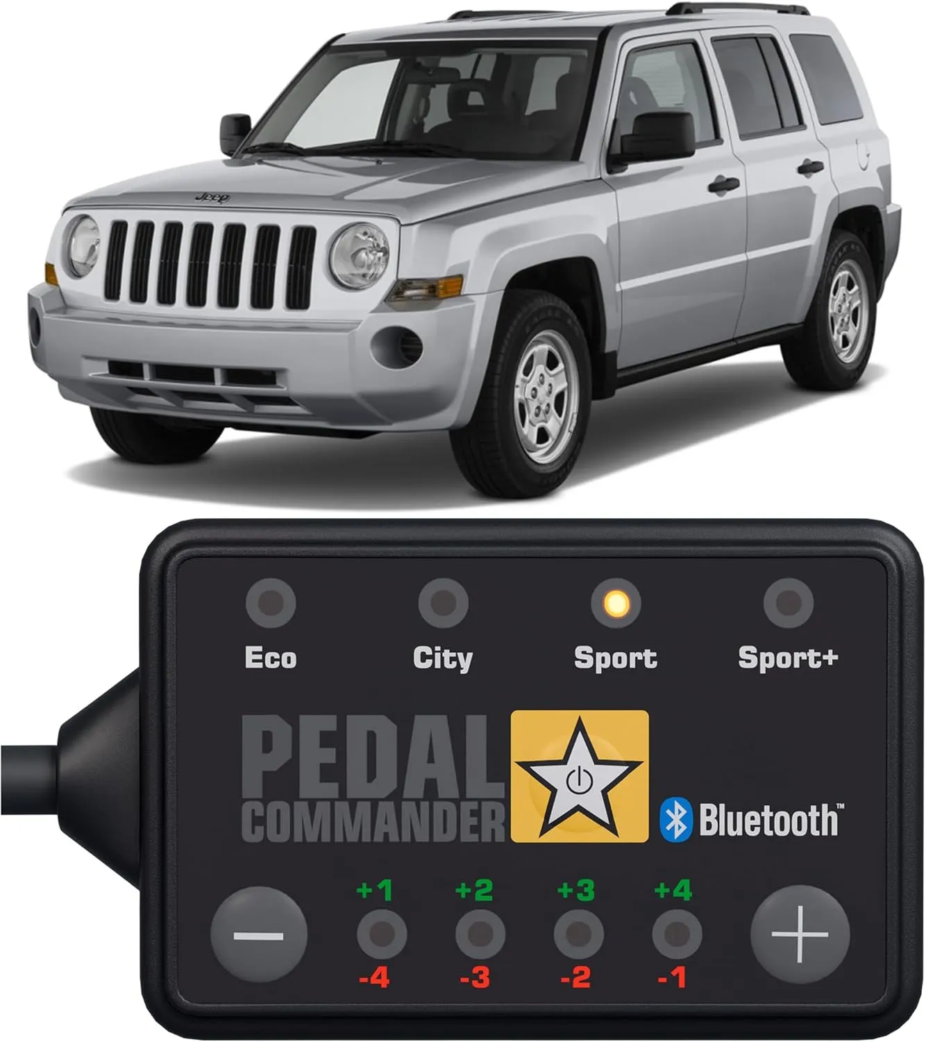 PEDAL COMMANDER for Jeep Patriot 2007-2017 Throttle Response Controller - Fits 1st Gen, Base, Altitude, Latitude, Limited, Sport, Latitude X, High Altitude, 2.0L 2.2L 2.4L, Jeep Patriot Accessories