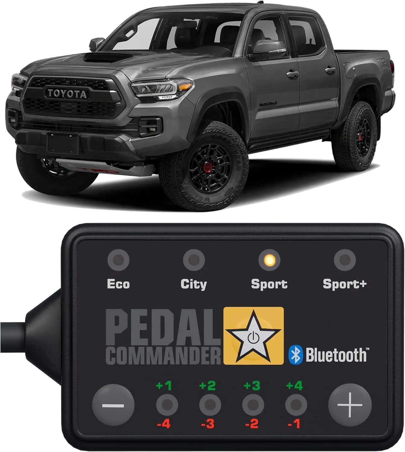 PEDAL COMMANDER for Toyota Tacoma 2005–2023 – Throttle Response Controller to Help Reduce Accelerator Lag – 4 Driving Modes   App Control – Off-Road Performance Mods, Upgrades & Tacoma Accessories